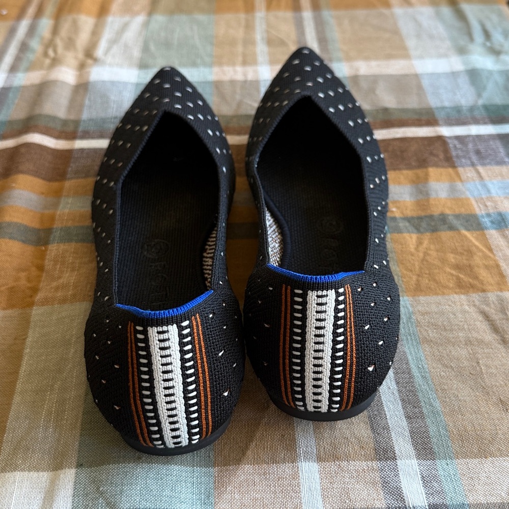 Rothy's Black and White Pointed Flats - Picture 3 of 5
